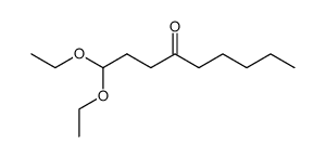 1,1-diethoxy-nonan-4-one结构式