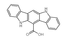 5,11-DIHYDROINDOLO[3,2-B]CARBAZOLE-6-CARBOXYLIC ACID结构式