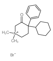 4-cyclohexyl-1,1-dimethyl-4-phenyl-5,6-dihydro-2H-pyridin-3-one结构式