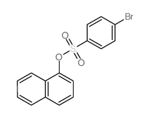 1-(4-bromophenyl)sulfonyloxynaphthalene结构式