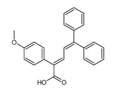 (2E)-2-(4-methoxyphenyl)-5,5-diphenylpenta-2,4-dienoic acid Structure