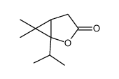2-Oxabicyclo[3.1.0]hexan-3-one,6,6-dimethyl-1-(1-methylethyl)-(9CI) Structure