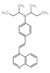 N,N-dibutan-2-yl-4-(2-quinolin-4-ylethenyl)aniline Structure
