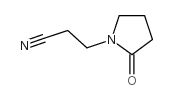 2-氧代-1-吡咯烷PROPIONITRILE结构式
