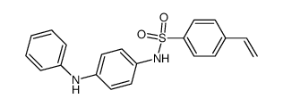 N-(4-anilino)phenyl-4-vinylbenzenesulfonamide结构式