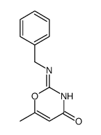 2-benzylimino-3,4-dihydro-6-methyl-2H-1,3-oxazin-4-one Structure