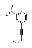 1-nitro-3-pent-1-ynylbenzene Structure