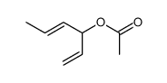 (E)-1,4-hexadien-3-yl acetate Structure
