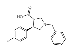 反式(+/-)1-苄基-4-(4-氟苯基)吡咯烷-3-羧酸图片