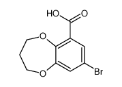 8-bromo-3,4-dihydro-2H-1,5-benzodioxepine-6-carboxylic acid Structure