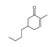 5-butyl-2-methylcyclohex-2-en-1-one结构式