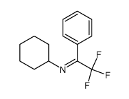 N-cyclohexyl-1-phenyl-2,2,2-trifluoroethylideneamine结构式
