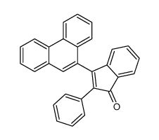3-phenanthren-9-yl-2-phenylinden-1-one Structure