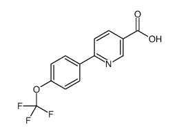 6-[4-(三氟甲氧基)苯基]烟酸结构式