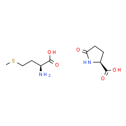 5-oxo-L-proline, compound with L-methionine (1:1) Structure
