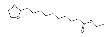 ethyl 10-(1,3-dioxolan-2-yl)decanoate结构式