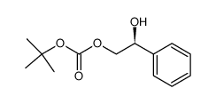 (S)-tert-butyl (2-hydroxy-2-phenylethyl) carbonate结构式
