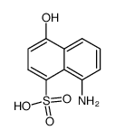 8-amino-4-hydroxy-naphthalene-1-sulfonic acid Structure