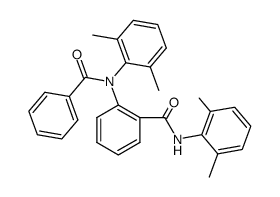 N'-benzoyl-N,N'-bis(2,6-dimethylphenyl)anthranilamide Structure