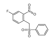 1-(benzenesulfonylmethyl)-4-fluoro-2-nitrobenzene结构式