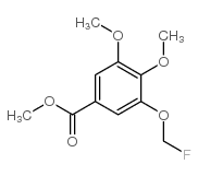 3-氟甲氧基-4,5-二甲氧基-苯甲酸甲酯结构式