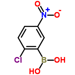 2-氯-5-硝基苯基硼酸结构式