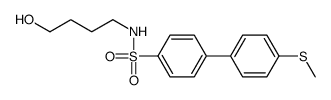 N-(4-hydroxybutyl)-4-(4-methylsulfanylphenyl)benzenesulfonamide Structure