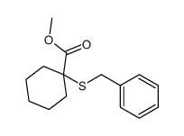 methyl 1-benzylsulfanylcyclohexane-1-carboxylate Structure
