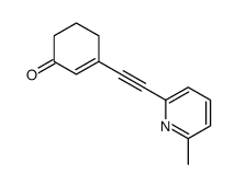 3-(6-甲基吡啶-2-基乙炔)-2-环己酮结构式
