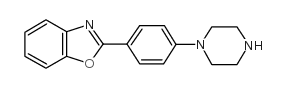 2-(4-哌嗪-1-苯基)-苯并噁唑结构式
