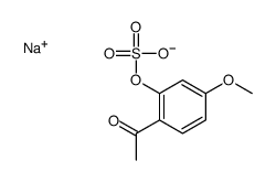 sodium,(2-acetyl-5-methoxyphenyl) sulfate Structure