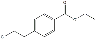 ethyl 4-(2-chloroethyl)benzoate结构式