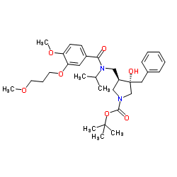 Trans-methyl-1-benzyl-4-methyl-pyrrolidine-3-carboxylate structure
