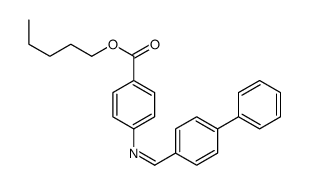 pentyl 4-[(4-phenylphenyl)methylideneamino]benzoate Structure