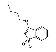 3-butoxy-1,2-benzothiazole 1,1-dioxide结构式
