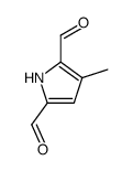 3-Methyl-1H-pyrrole-2,5-dicarbaldehyde结构式