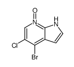 4-Bromo-5-chloro-1H-pyrrolo[2,3-b]pyridine 7-oxide Structure