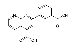 1,8-Naphthyridine-4-carboxylic acid, 2-(4-carboxy-2-pyridinyl)结构式