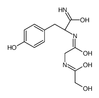 (2S)-2-[[2-[(2-hydroxyacetyl)amino]acetyl]amino]-3-(4-hydroxyphenyl)propanamide Structure