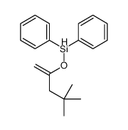 4,4-dimethylpent-1-en-2-yloxy(diphenyl)silane结构式