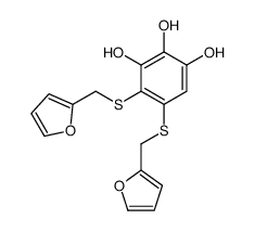 4,5-bis(furan-2-ylmethylsulfanyl)benzene-1,2,3-triol结构式