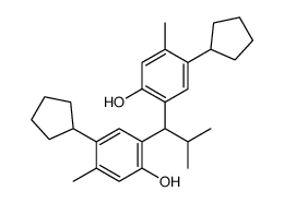 6,6'-(2-methylpropylidene)bis[4-cyclopentyl-m-cresol]结构式
