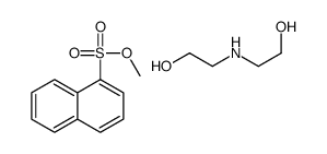 1-methylnaphthalene-1-sulphonic acid, compound with 2,2'-iminobis[ethanol] (1:1) Structure