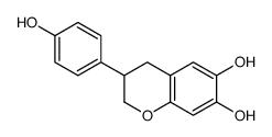 6,7,4'-trihydroxyisoflavan structure
