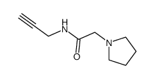 N-(prop-2-ynyl)-2-(pyrrolidin-1-yl)acetamide结构式