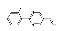 2-(2-fluorophenyl)pyrimidine-5-carbaldehyde Structure