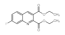 7-氟喹啉-2,3-二羧酸二乙酯结构式