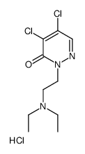 4,5-dichloro-2-[2-(diethylamino)ethyl]pyridazin-3-one,hydrochloride Structure