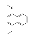 1-ethyl-4-methylsulfanylnaphthalene结构式