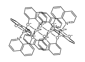 bis(8-hydroxyquinoline)zinc(II) tetramer结构式